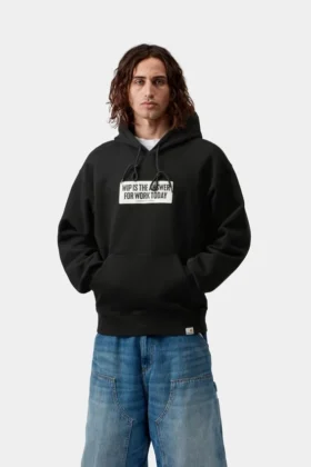 Hooded Bumper Sticker Sweatshirt