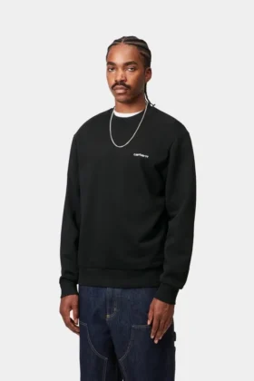 Script Embroidery Sweatshirt