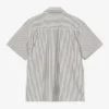 Short Sleeve Leavel Stripe Shirt