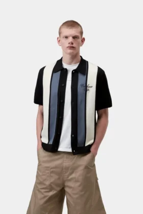 Short Sleeve Mello Stripe Knit Shirt