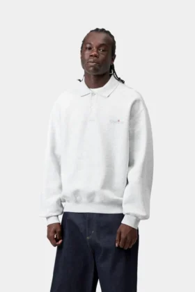 WIP Label Polo Sweatshirt