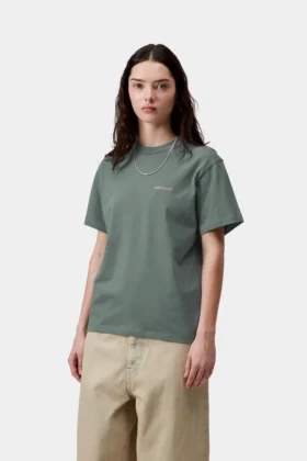 Women’s Script Embroidery T-Shirt